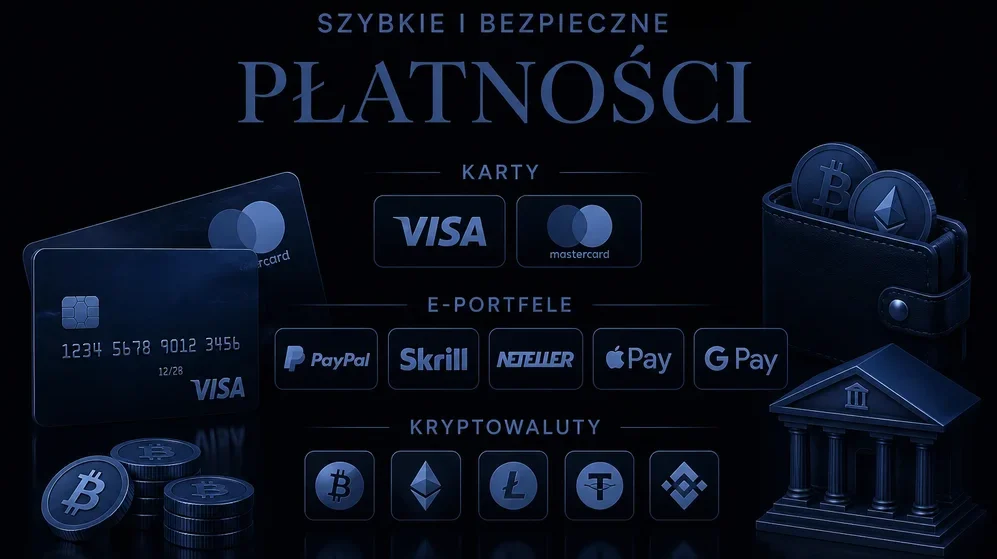 [ikony metod płatności: karty, e-portfele, kryptowaluty]